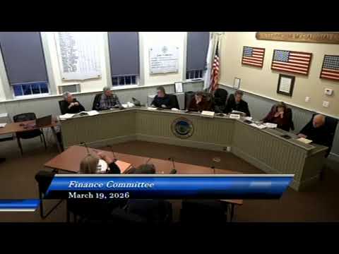 From the Finance Committee