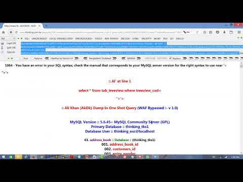 1064 - You have an error in your SQL syntax;  fix by #Hacker_Crowd #hacker_crowd #sql #sql_injection