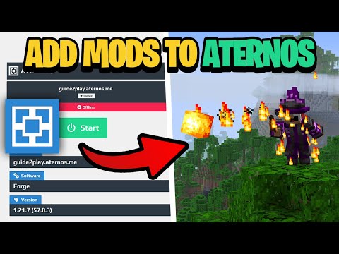 How To Add Mods To Aternos Server 2025! (How To Install Server Mods Minecraft)