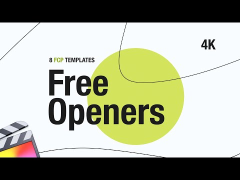 8 Free Openers - Final Cut Pro Templates