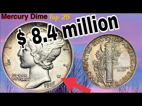 Top 25 Most valuable Mercury Dime Expensive mercury Dime 1916 to 1920 List of most Valuable Dime.