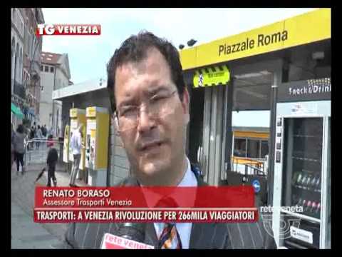 TG VENEZIA (venerdì 3 giugno 2016) - TRASPORTI: A VENEZIA RIVOLUZIONE PER 266MILA VIAGGIATORI
