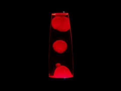 [8 Hours] 𝙇𝙖𝙫𝙖 𝙇𝙖𝙢𝙥  - Red Lava Lamp on a Black Background – Soothing Glow for Deep Relaxation
