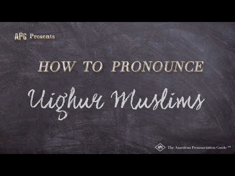 How to Pronounce Uighur Muslims (Real Life Examples!)