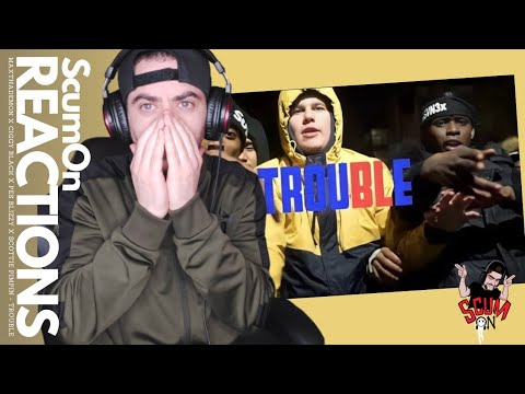 MaxThaDemon x Ciggy Black x Pes Blizzy x Scottie Pimpin - Trouble / REACTION VIDEO