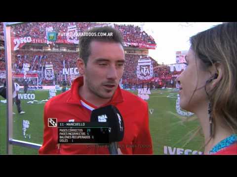 Mancuello:"Los clásicos hay que ganarlos".Independiente-Racing.Torneo Primera División 2014.FPT