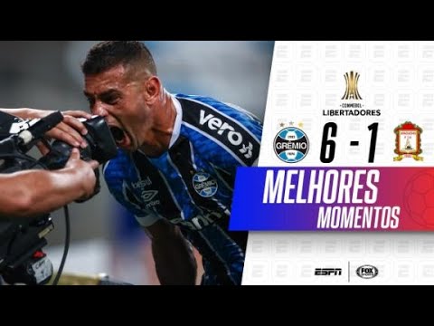 MASSACRE COM HAT-TRICK DE DIEGO SOUZA! Melhores momentos de Grêmio 6x1 Ayacucho na Libertadores