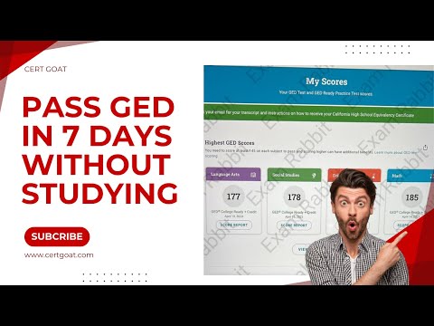 Pass the  GED Test in 7 DAYS without Studying 2025 !