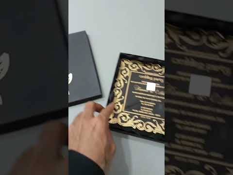 Royal & exclusive boxed acrylic marriage invitation card, 1 ...