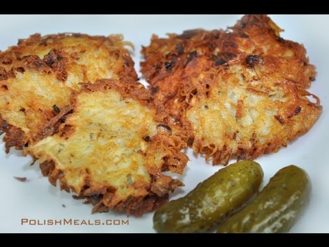 Polish Food - Traditional Potato Pancakes (thick grate) - Polish Cuisine