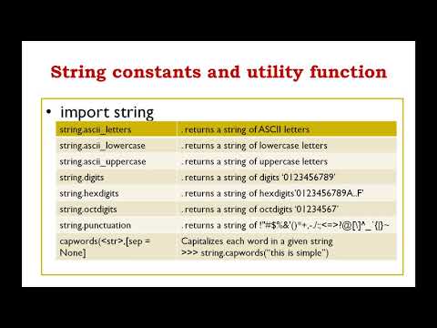 Cbse Class Xii Using Python Libraries String Module