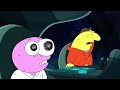 Smiling Friends Flat Earth Scene Except I Put Murders By Miracle Musical Over It