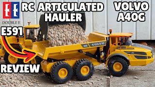 Double E E591 RC Articulated Hauler Review - Volvo A40G