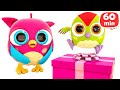 1 HEURE de l'animation éducative pour enfant avec Hop Hop le hibou et Pec Pec le pivert