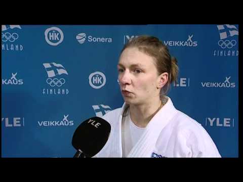 Jaana Sundberg - Satu Lehikoinen judon Finnish Openin finaalissa 6.11.2011