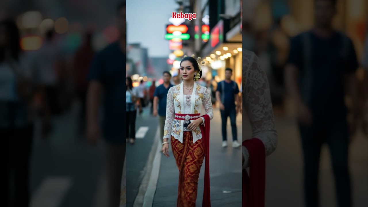 Indonesia Kebaya Fashion | Timeless Elegance in Traditional Lace & Batik ✨  #fashion #kebaya #batik