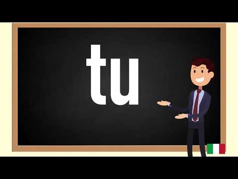 How to pronounce tu  in Italian