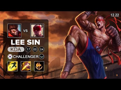 Lee Sin vs Wukong Jungle - KR Challenger - Patch 12.22 Season 12