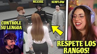 LA REACCIÓN DE LA TENIENTE LANA (CAROLINA) AL ENCONTRARSE CON CHUCK (NEXXUZ) Y MADURO (KENFLOW) 😆