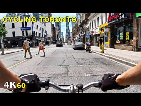 Cycling Across Toronto (Narrated) on Yonge Street - July 13, 2020 [4K]