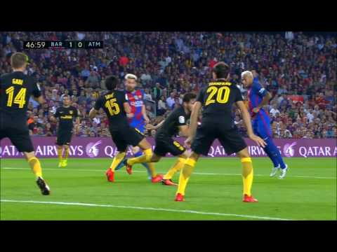 Neymar vs Atletico Madrid Home HD 1080i (21/09/2016) by Luis JR
