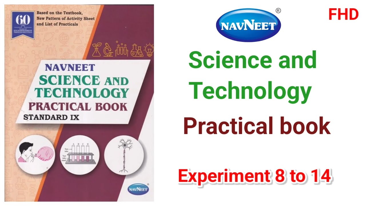 🔬📘 9th Science & Technology Practical Book | Experiments 8 to 14 (Part 1) | FHD PDF ✨