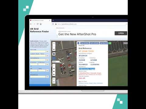 Click on any point to discover its grid reference including what3words address
