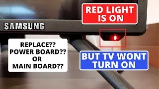 How to fix SAMSUNG TV Wont Turn On But Red Light Is On || SAMSUNG TV Not Working