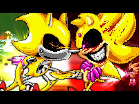 SUPER METAL SONIC vs SONIC.EXE - BEST ENDING - SONIC.EXE THE DESTINY REBORN Beyond The World Ending