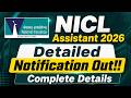 NICL Assistant Notification 2026 NICL Assistant Detailed Notification Out Complete Details