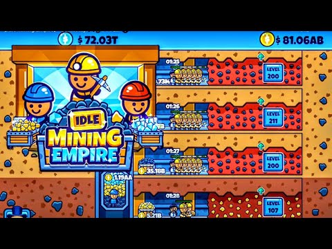 , title : '放置系ゲームの神‼　鉱山掘って勝手にコイン溜まりまくりゲーム 【Idle Mining Empire】 GamePlay 🎮📱