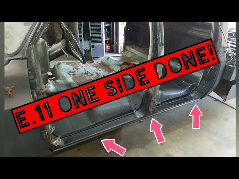 e.11 Wrapping up the driver's side, C30 Squarebody rocker panel replacement