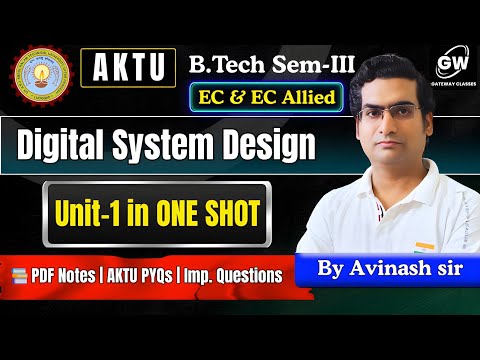 Digital System Design I U-1 I ONE SHOT I By Avinash Sir  I Gateway Classes