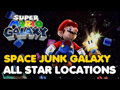 Super Mario Galaxy - Space Junk Galaxy - All Star Locations Walkthrough (Switch 2)