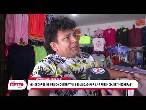 Inseguridad y venta de ropa de invierno en la feria de Perico