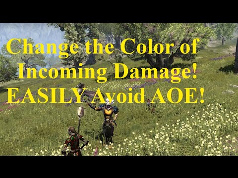 ESO Change Incoming Damage Colors! Avoid AOE Damage EASILY!