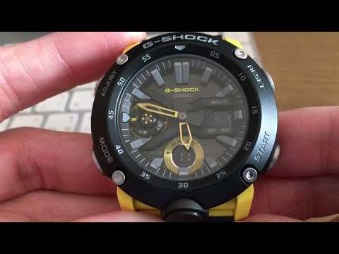 Casio G-Shock Carbon Core GA-2000-1A9ER -WRONG WORLD TIME-TUTORIAL