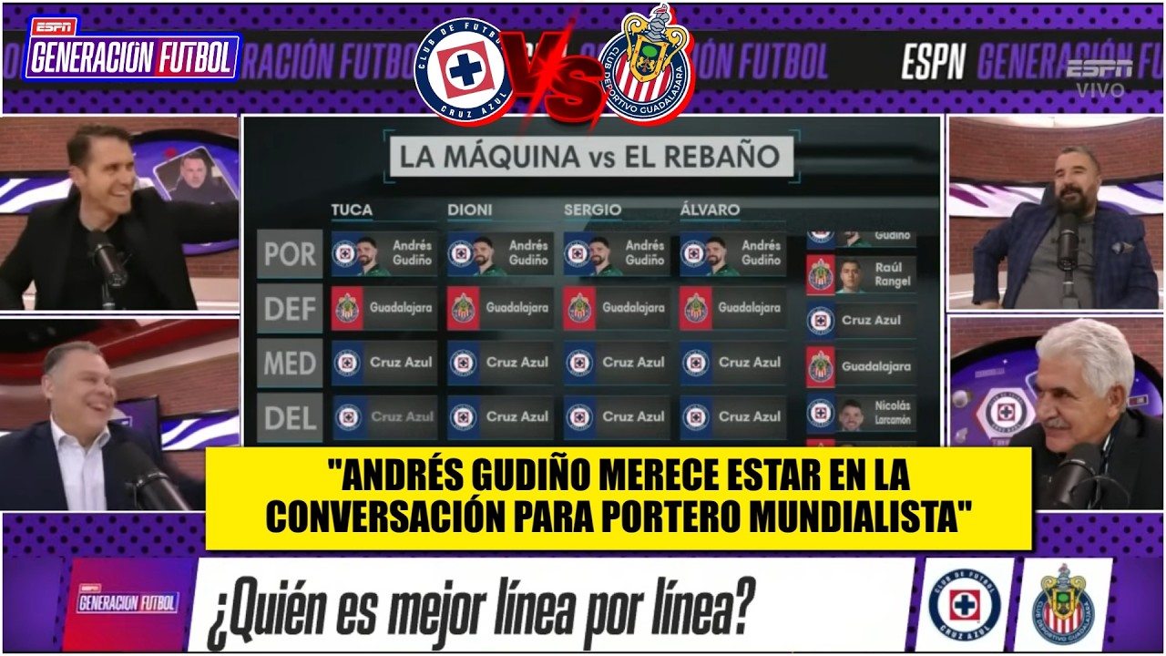 CHIVAS PELIGRA vs CRUZ AZUL. La Máquina MEJOR en delantera, banca y portero con GUDIÑO |Generación F