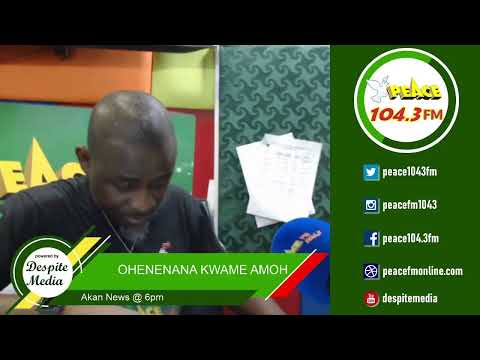 Akan News 6pm On Peace 104.3 FM (20/08/2021)