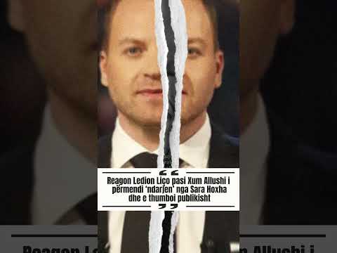 Reagon Ledion Liço pasi Xum Allushi i përmendi ‘ndarjen’ nga Sara Hoxha dhe e thumboi publikisht