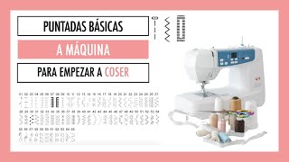 Las puntadas básicas a máquina de coser que debes conocer