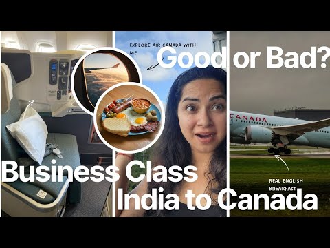 I FINALLY Flew ✈️in Business class. It suprised me! #aircanada #flyingbeast