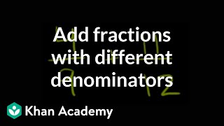 Adding Fractions with Unlike Denominators
