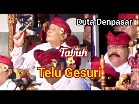 TABUH TELU GESURI Gong Kebyar Lansia Duta Kota Denpasar PKB ke-44 Tahun 2022
