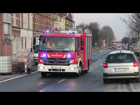 [Massive Airhorn] Nieuwe Autopomp + Uitruk Verkeersongeval - Brandweer Gent