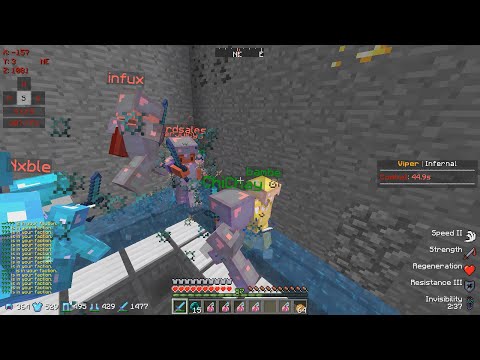 GANK FIGHT IN A TRAP MAKES THEM RAIDABLE (5v7) | Minecraft HCF