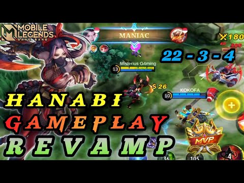Hanabi Revamp Gameplay Queen of Goldliner - Mobile Legends Bang-bang