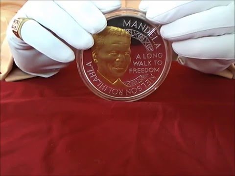 1 KG Proof Silver Nelson Mandela Commemorative Medallion Video