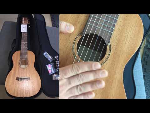 Mini Travel Guitar Kmise Guitalele (First Look Review) Ukulele /Guitar