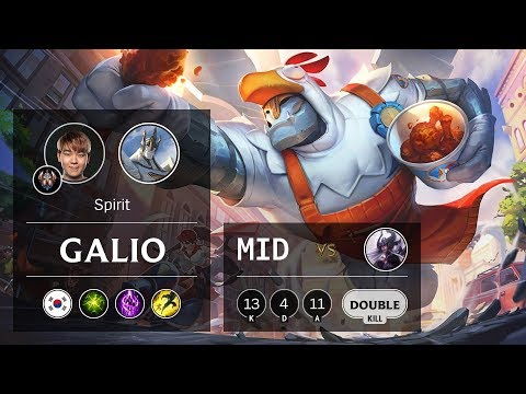 Galio Mid vs Syndra - KR Challenger Patch 9.20